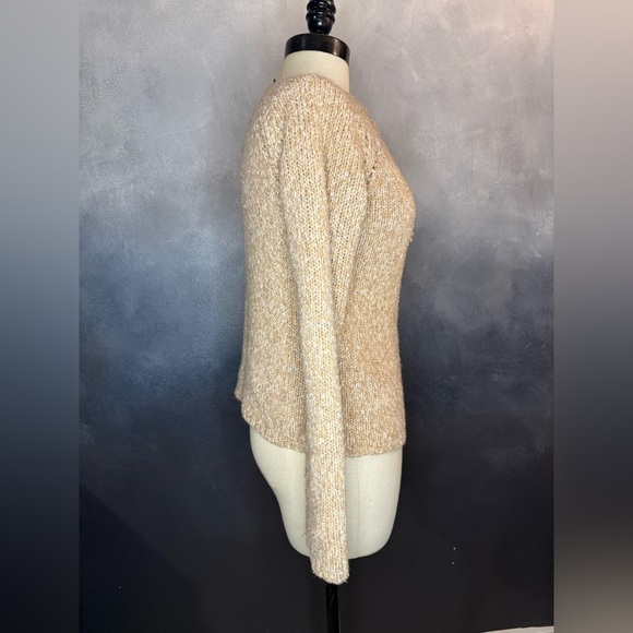 Express Tan Knit Sweater | Wool Blend | Size Small - Picture 3 of 9